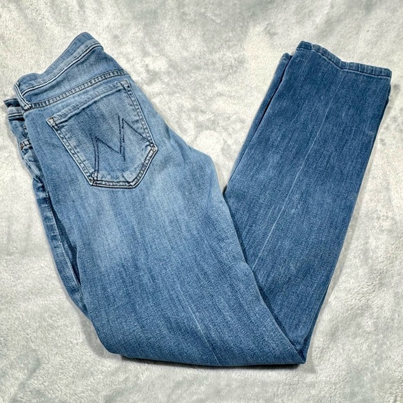 Mother Jeans The Outsider 27 Straight Lyocell Blend Missing Some “M” Stitching - Picture 2 of 11